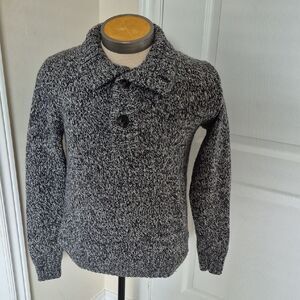 H&M L.O.G.G. Black and White Knit Sweater
